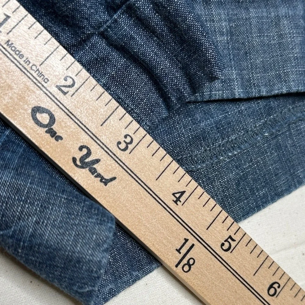 Loft Trouser Shorts size 2 Blue Denim_8
